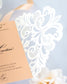 "Valentine" - Faire-part de mariage laser cut élégant et romantique avec dorure or - Wedding stationery - Création Luxe Carterie Studio