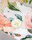 "Vany" - Faire-part de mariage fleuris élégant et romantique avec dorure or et wax seal – Wedding stationery - Création Luxe Carterie Studio