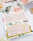 "Vany" - Faire-part de mariage fleuris élégant et romantique avec dorure or et wax seal – Wedding stationery - Création Luxe Carterie Studio