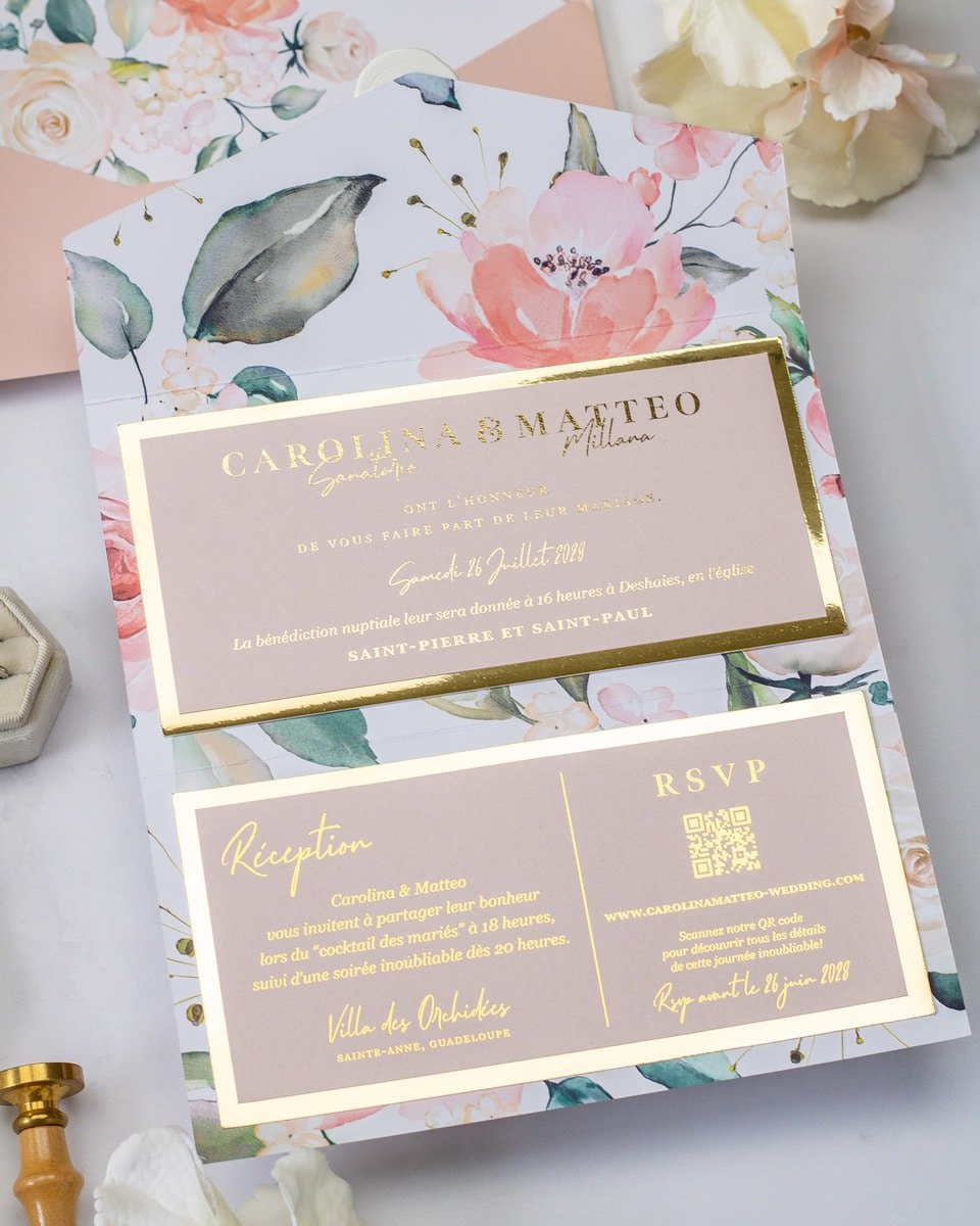 Vany - Echantillon - Faire - part - Luxe Carterie Studio