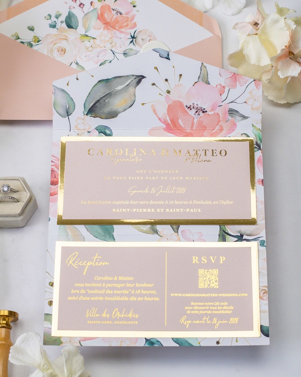 Vany - Echantillon - Faire - part - Luxe Carterie Studio