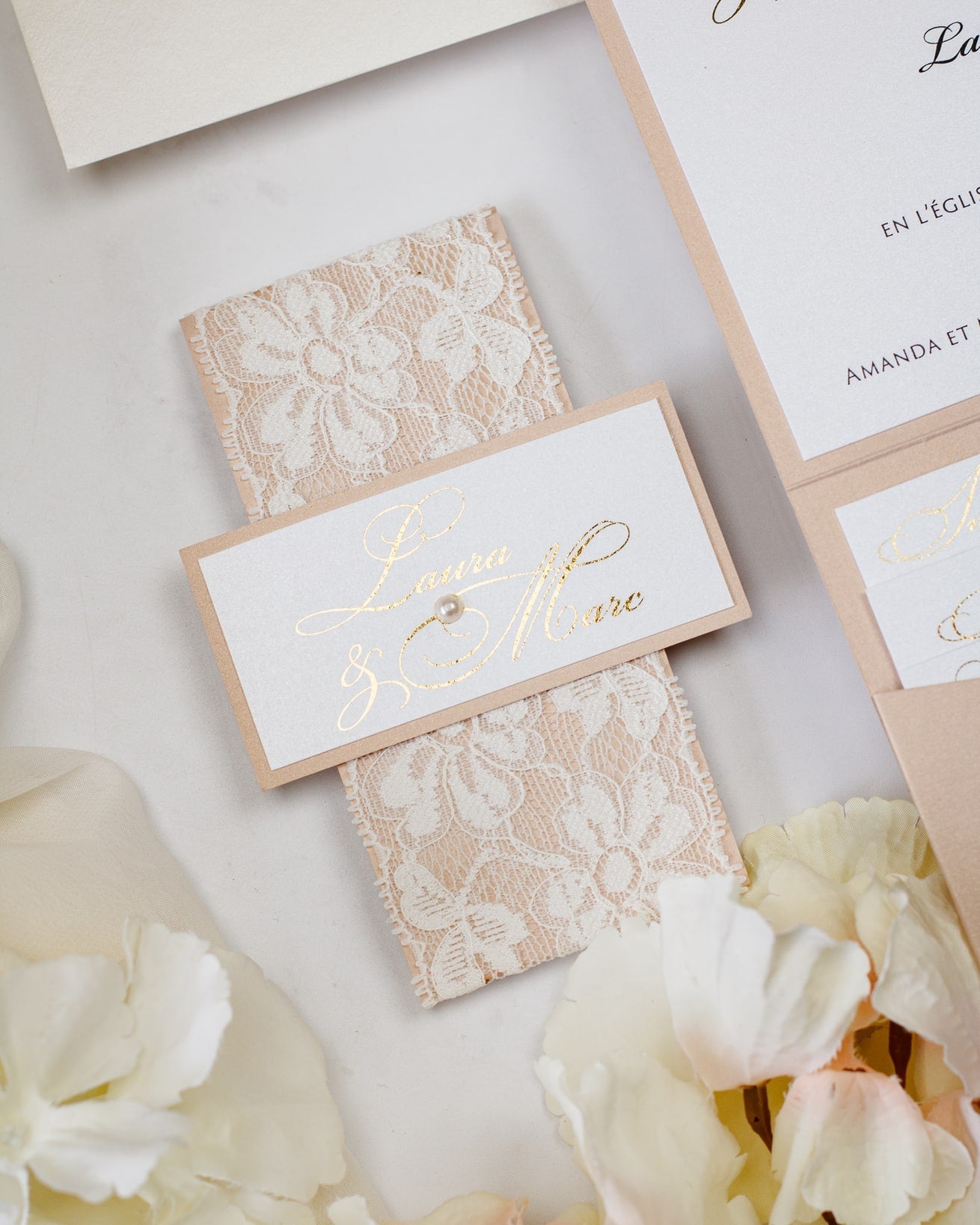 Victoria - Echantillon - Faire - part - Luxe Carterie Studio