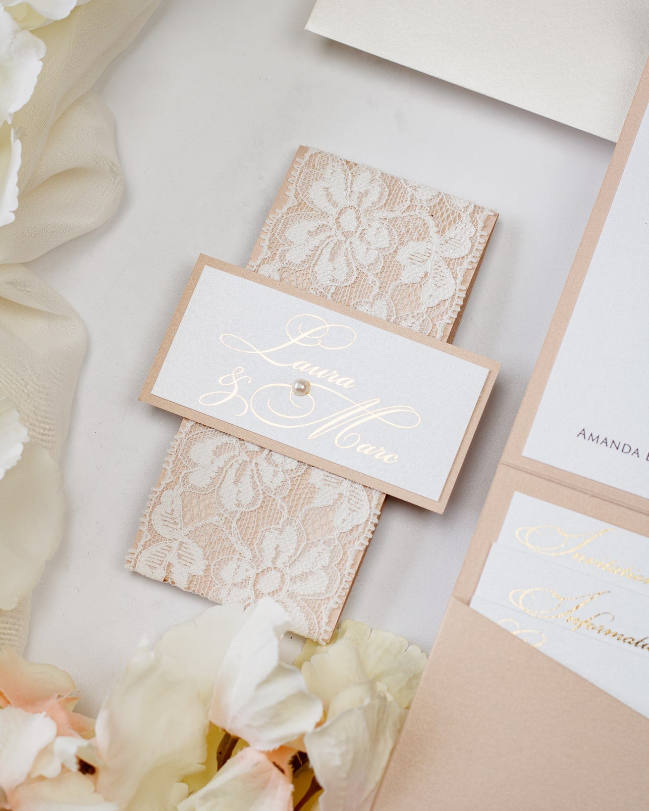 Victoria - Echantillon - Faire - part - Luxe Carterie Studio