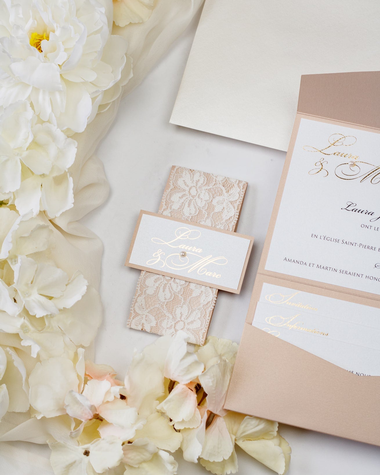 Victoria - Echantillon - Faire - part - Luxe Carterie Studio