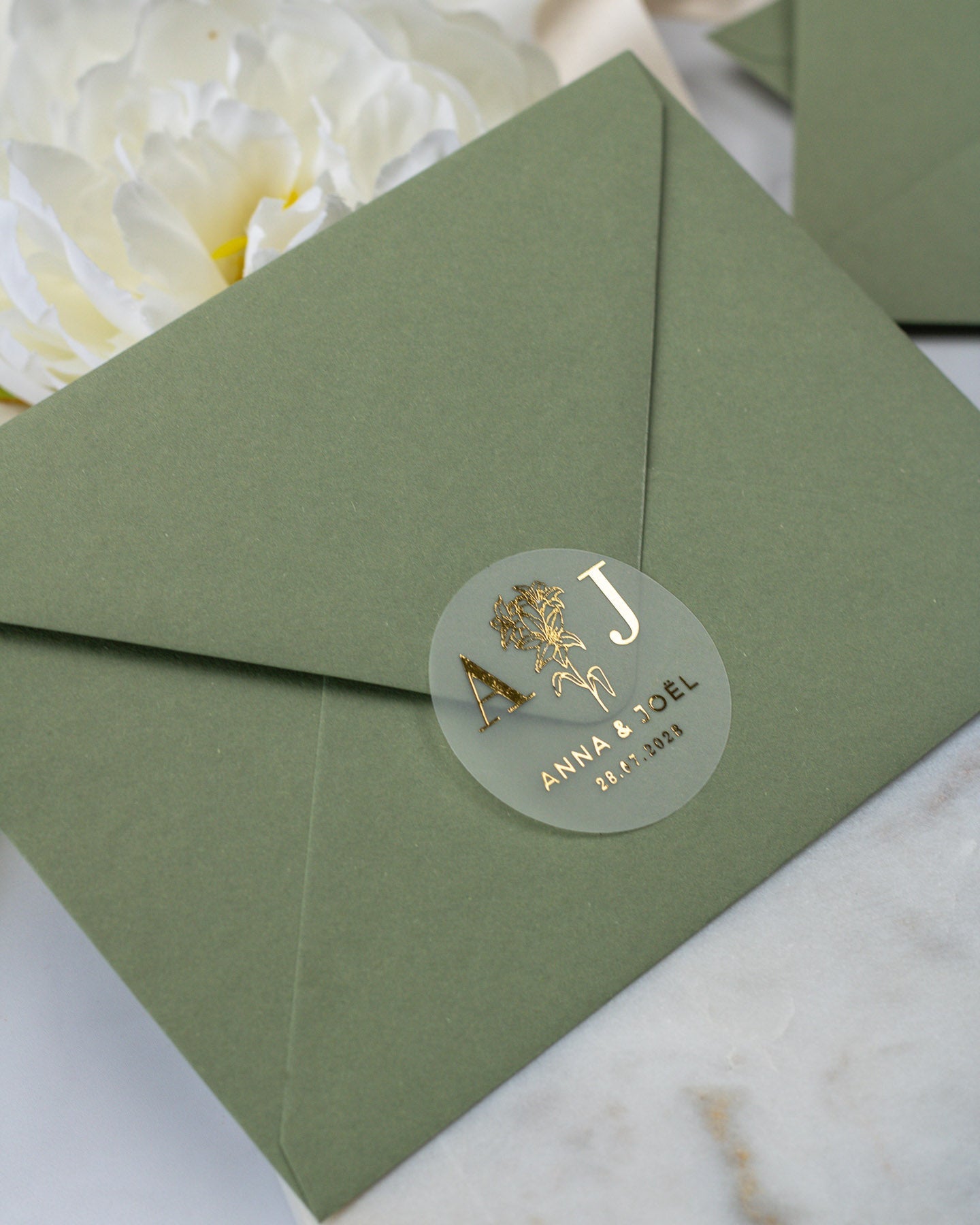 Viola - Sticker (lot de 15) - Stickers étiquettes - 4 cm - Lot de 15 - Luxe Carterie Studio