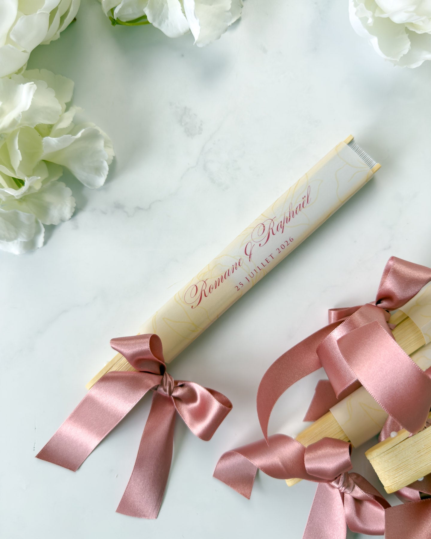 Vya - Eventail (par lot) - Cadeaux d'invités - Lot de 10 - Luxe Carterie Studio