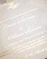 "Willa" - Faire-part de mariage chic, élégant et romantique avec dorure or - Wedding stationery - Création Luxe Carterie Studio