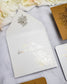 "Zara" - Faire-part de mariage chic, élégant et romantique avec dorure or - Wedding stationery - Création Luxe Carterie Studio