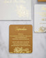 "Zara" - Faire-part de mariage chic, élégant et romantique avec dorure or - Wedding stationery - Création Luxe Carterie Studio