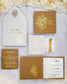 "Zara" - Faire-part de mariage chic, élégant et romantique avec dorure or - Wedding stationery - Création Luxe Carterie Studio