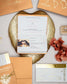 "Zéa - Passeport" - Faire-part de mariage passeport, wedding destination, chic, original et romantique avec dorure or - Création Luxe Carterie Studio