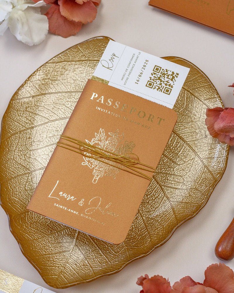 Zéa - Passeport - Echantillon - Faire - part - Luxe Carterie Studio
