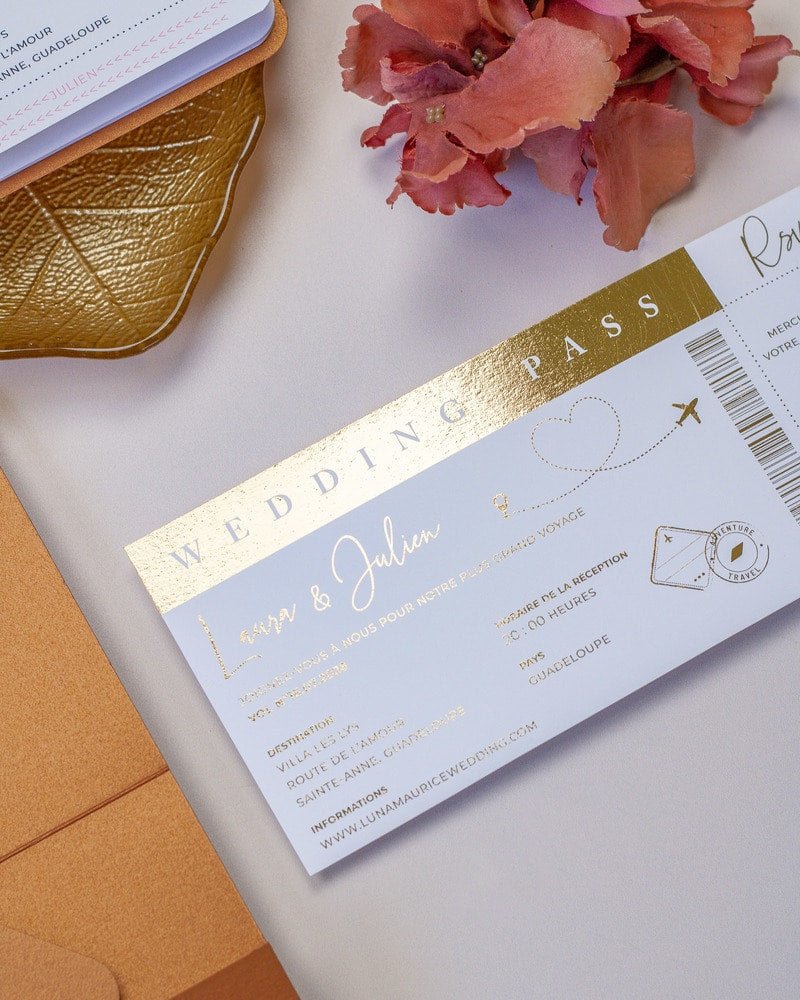 Zéa - Passeport - Echantillon - Faire - part - Luxe Carterie Studio