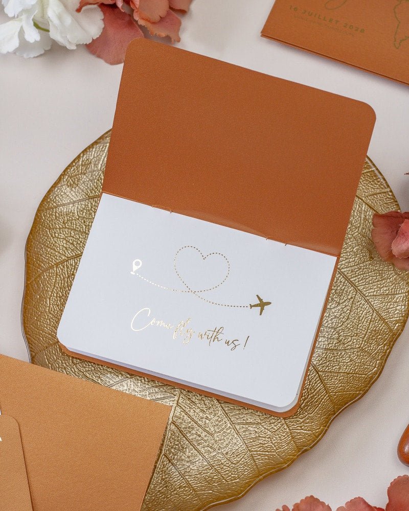 Zéa - Passeport - Echantillon - Faire - part - Luxe Carterie Studio