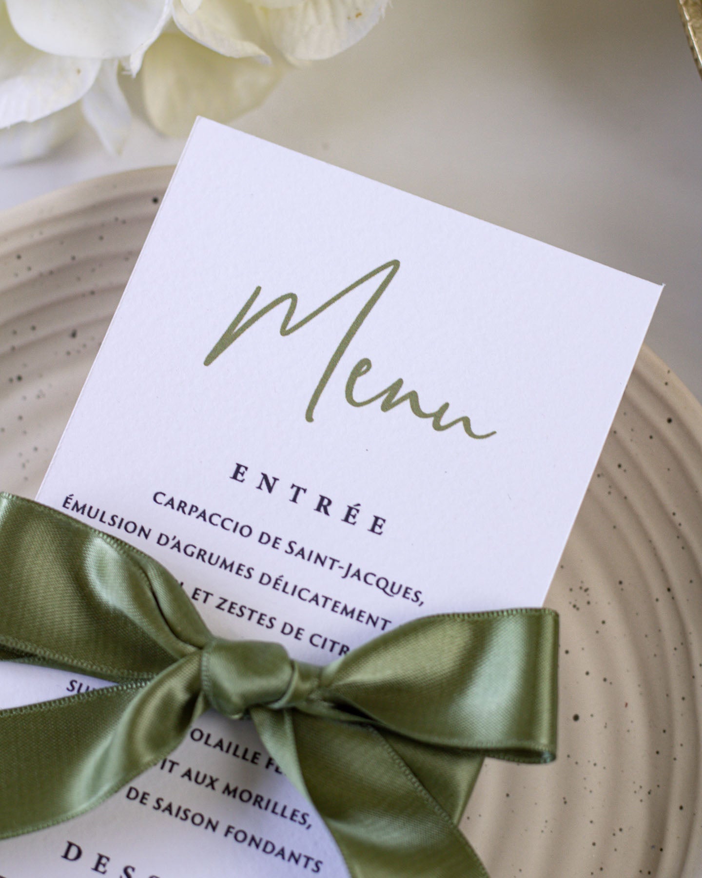 Zoa - menu & marque - place - Menu - Luxe Carterie Studio
