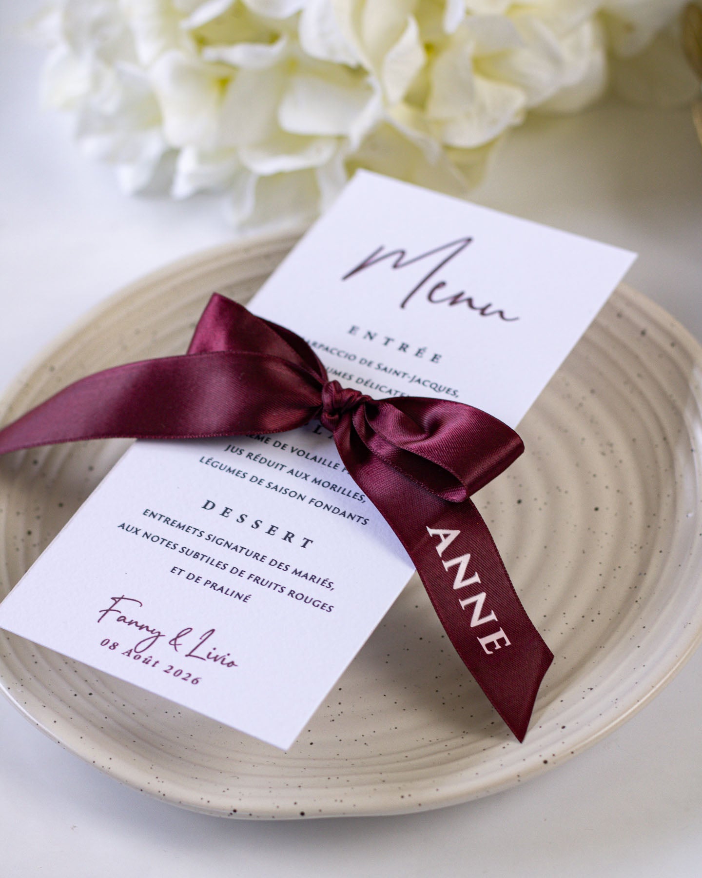 Zoa - menu & marque - place - Menu - Luxe Carterie Studio