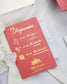 "Zoé" - Faire-part de mariage chic, élégant et romantique avec dorure or - Wedding stationery - Création Luxe Carterie Studio