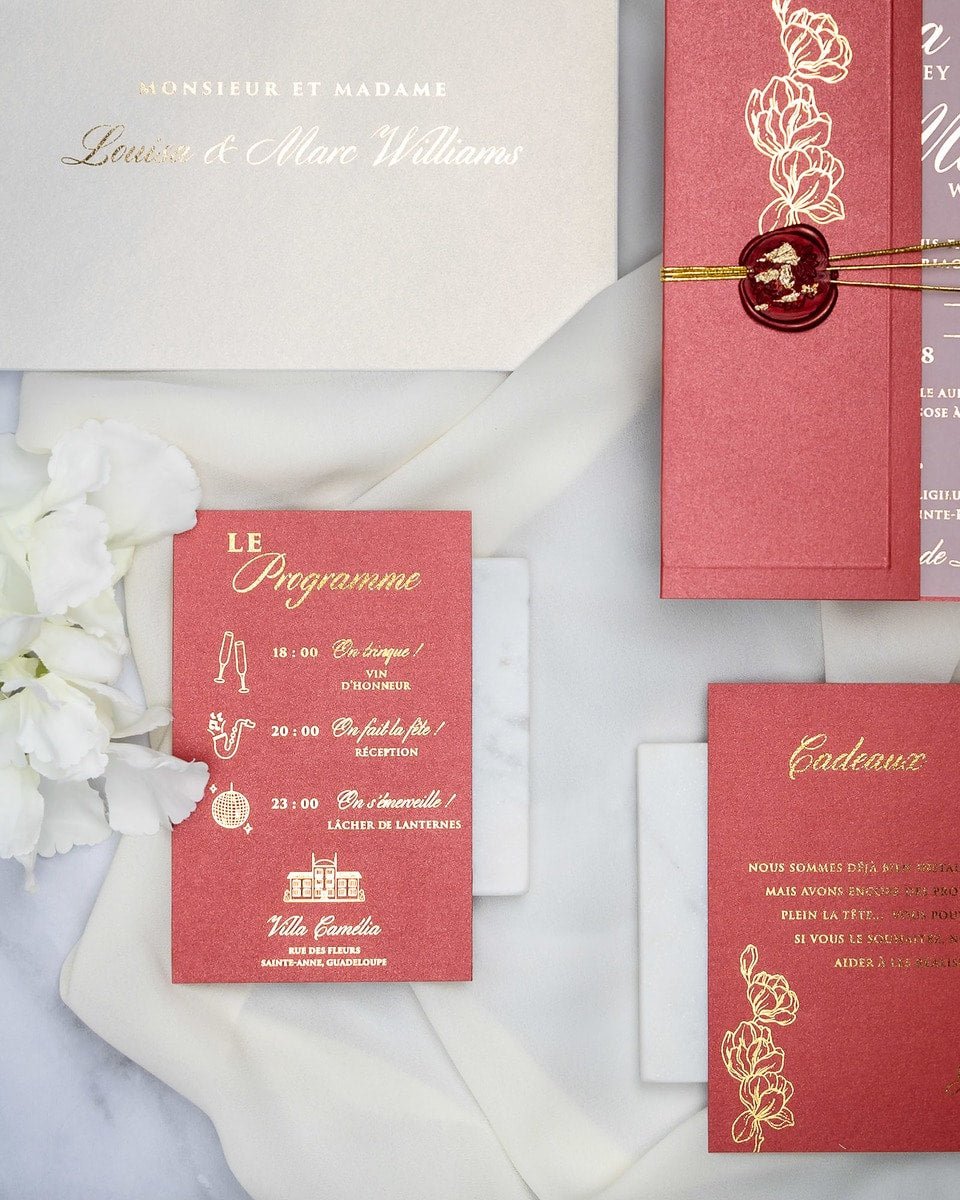 Zoé - Echantillon - Faire - part - Luxe Carterie Studio