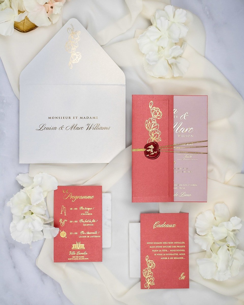 Zoé - Echantillon - Faire - part - Luxe Carterie Studio