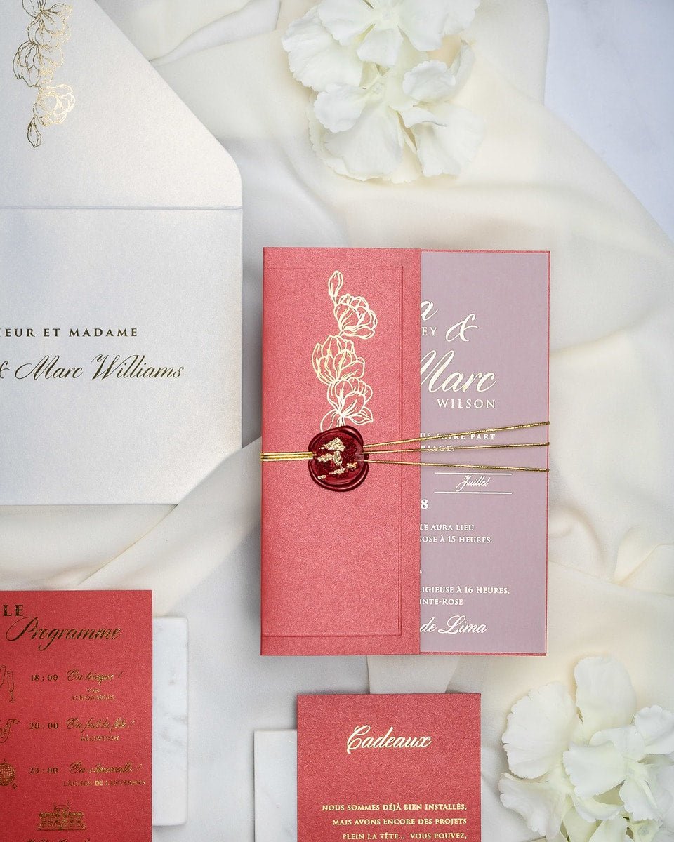 Zoé - Echantillon - Faire - part - Luxe Carterie Studio