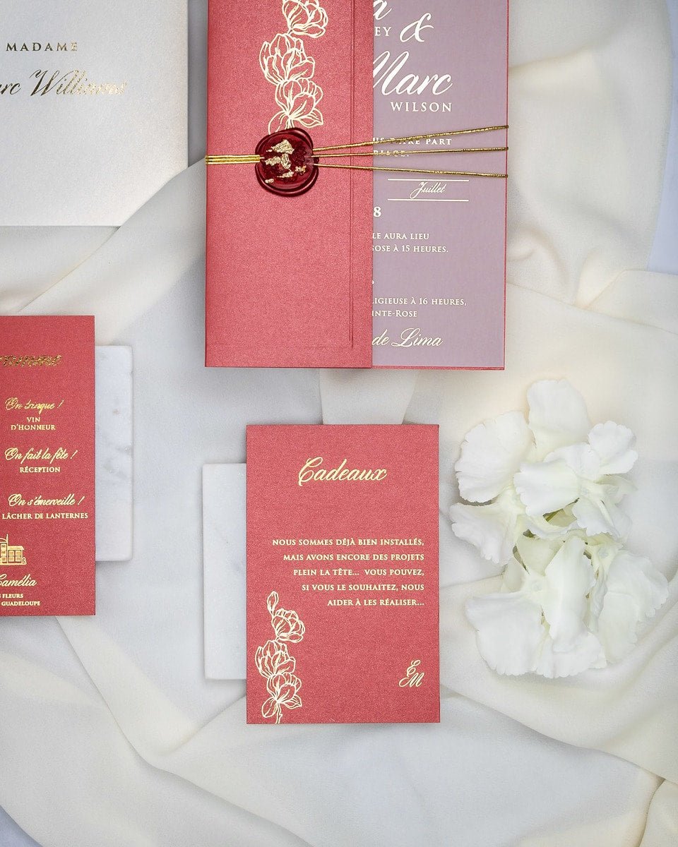 Zoé - Echantillon - Faire - part - Luxe Carterie Studio